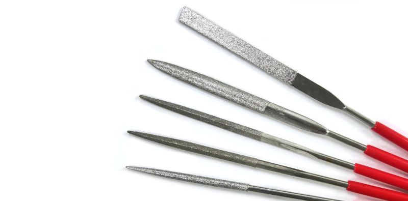 diamond files for removing plastic burrs